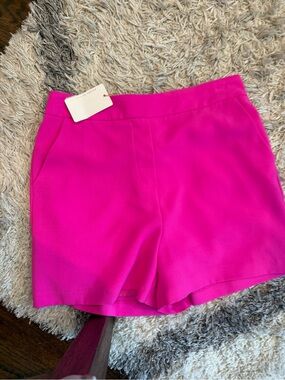 Skies Are Blue High Waist Hot Pink Shorts